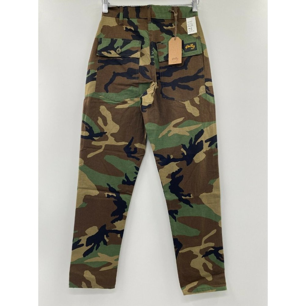 Stan Ray OG Loose Fatigue Pants Woodland Camo sz 28x32 Straight Leg Loose USA - Picture 5 of 5
